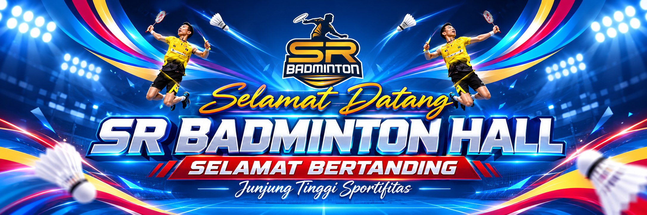 Selamat Datang di SR Badminton Hall - Selamat Bertanding, Junjung Tinggi Sportifitas